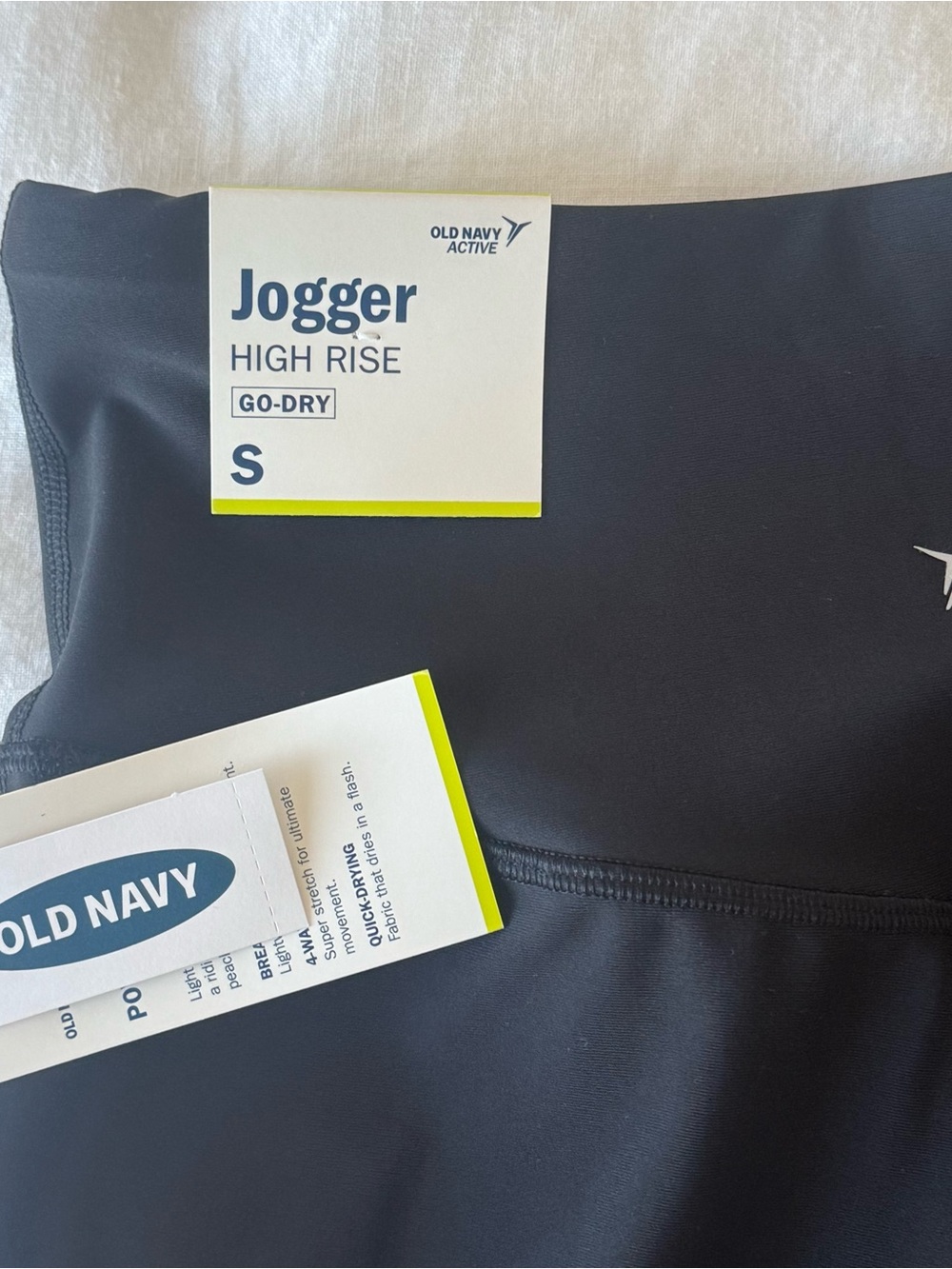 Old Navy | Women’s Black Active PowerSoft High-Rise Athleisure Jogger Pants - Picture 6 of 8